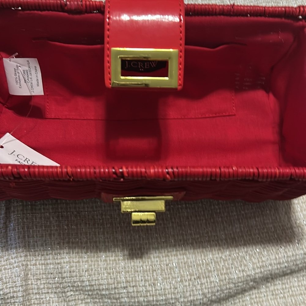 J.Crew red clutch bag - Picture 3 of 7